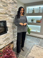 Silver Batwing Shimmer Top Darcie